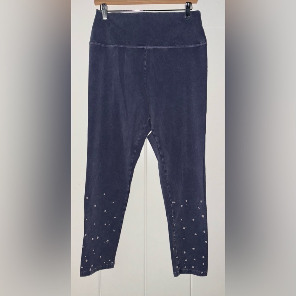 Aerie Ribbed Knit Drawstring Pull On Flare Leg Pants Women L Casual Outdoor